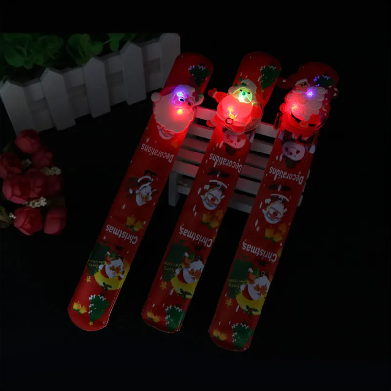 Браслет со светящимися светодиодами Рождественский браслет светящаяся игрушка