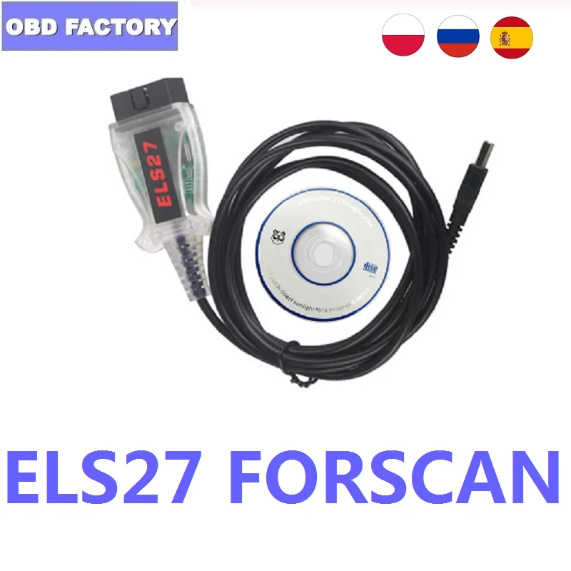 10 шт./лот Els27 V2.3.8 OBD2 диагностический инструмент Els 27 зеленый PCB PIC24HJ128GP + FTDI Mircochip ELM327