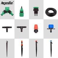 new arrival garden 47mm watering kits irrigation accessories hose quick adapter barbed tee joint adjustable spraydrip nozzle