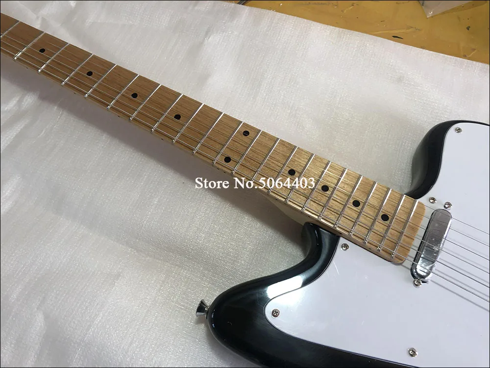High quality 6 string electric guitar maple neck peach blossom core body back postage | Спорт и развлечения