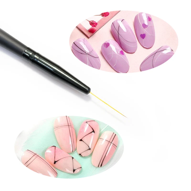 Двусторонняя кисть для дизайна ногтей рандомная ручка рисования Гель-лак кисти