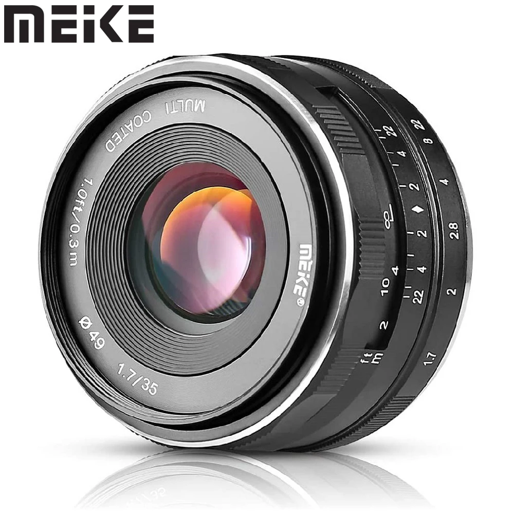 

Meike 35mm f1.7 Manual Lens for Canon EOS M M3 M2 M5 M6 M10 M50 M6II M200 M100 EF-M Mount Mirrorless Cameras /APS-C