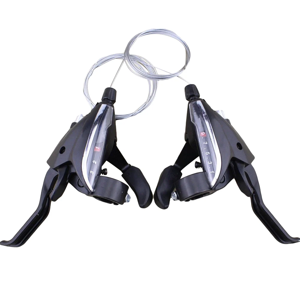 

1 Pair MTB Road Mountain Bike Folding Bicycle 3x9 Speed Brake Shifter Levers Bike Parts For MTB Mountain Bike Brake