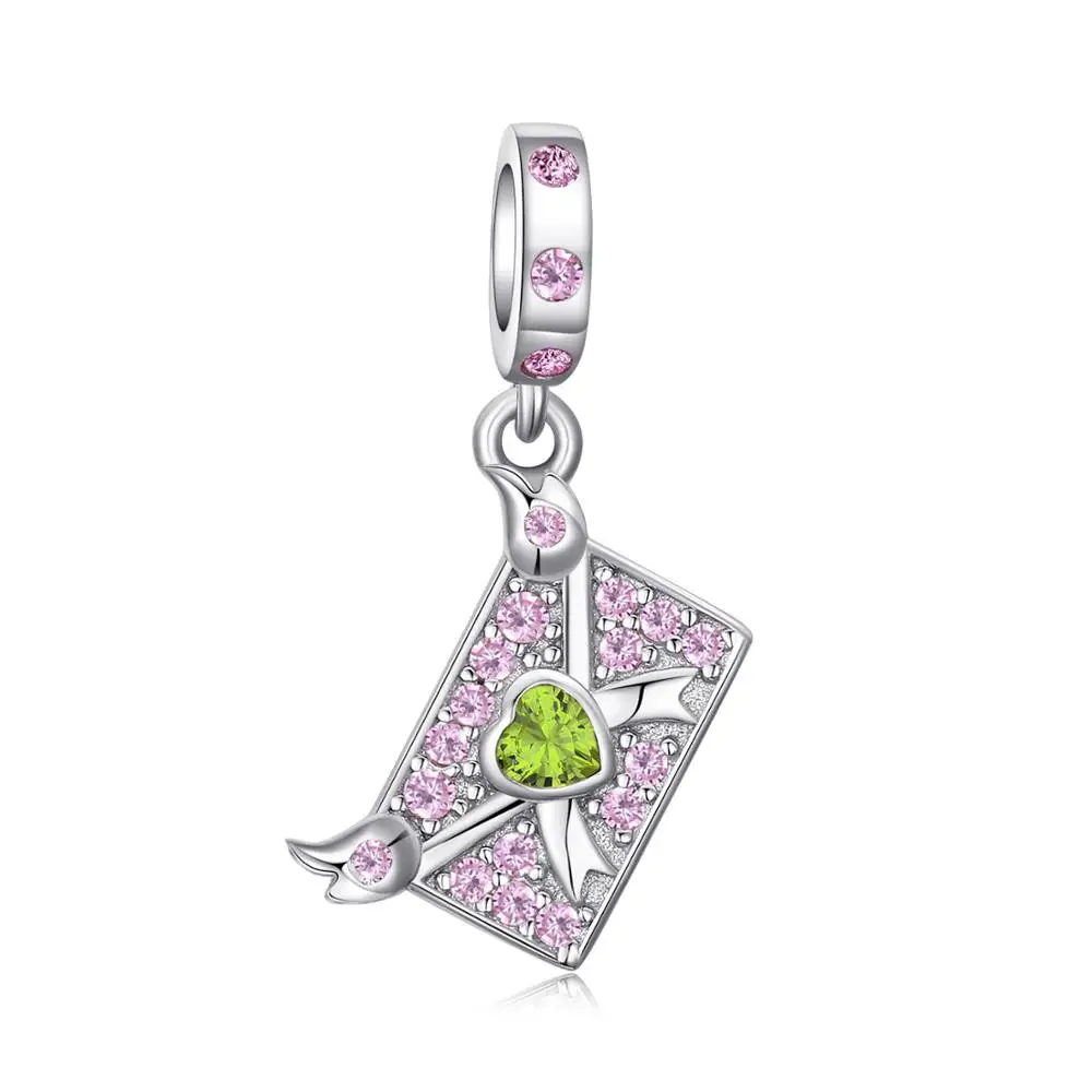 JewelryPalace создано розовый сапфир красивый конверт создана в желтый Nano Сердце 925