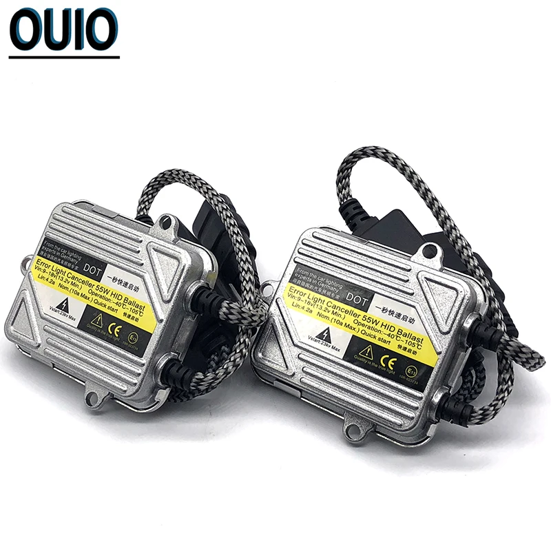 55 Вт HID ксеноновый комплект для быстрого запуска автомобильных фар лампы H1 H3 H4