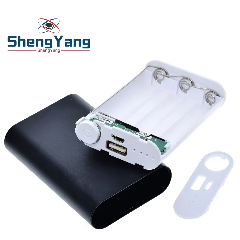 10000 мАч алюминиевый чехол для портативного зарядного устройства 3x18650 зарядное