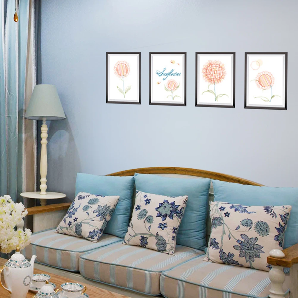 Новое поступление Подсолнух наклейки на стену фото рамка Печать Гостиная