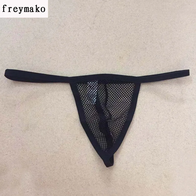 Стринги мужские прозрачные трусики с сеточкой| |