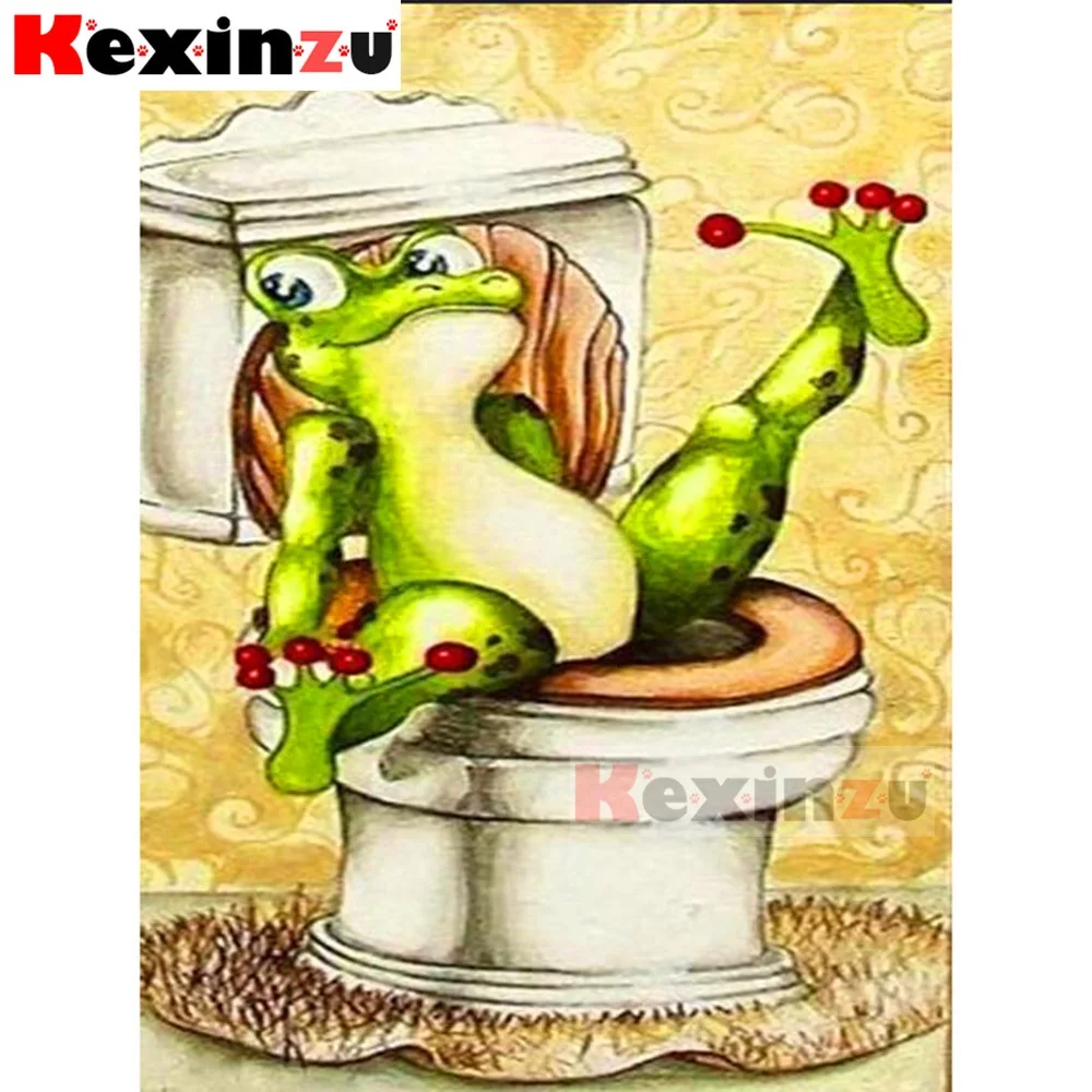 Новая 5D алмазная живопись полная вышивка квадратными/круглыми стразами-Туалет