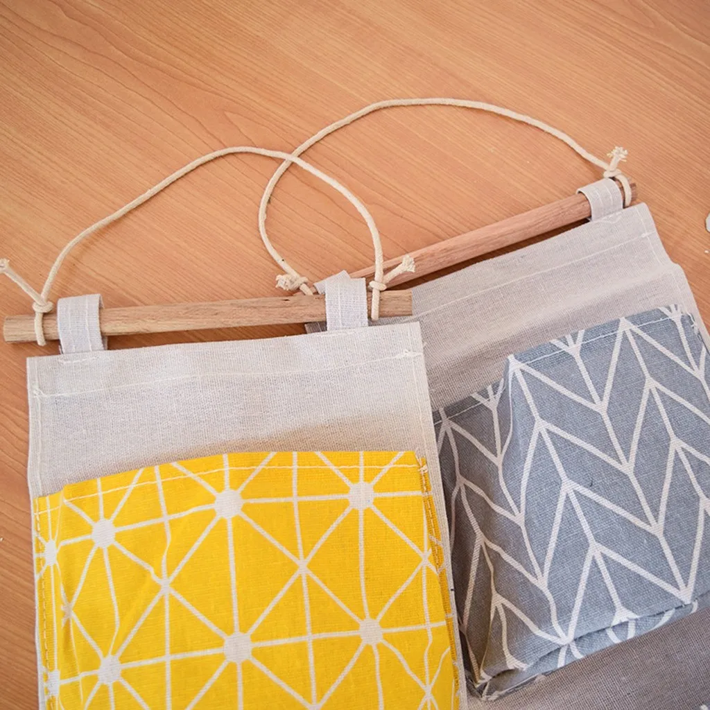 

3 Grids Wall Hanging Storage Bag Organizer Toys Container Decor Pocket Pouch HOT Grids Wall Hanging Storage Bag Organizer Toys