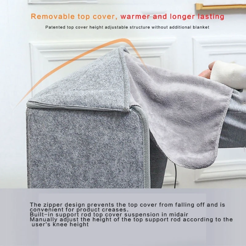 

Five-step temperature Electric Foot Warmer Pad Adjustable Thermostat Folding Flat Space Heater Office Under Desk Winter Tool