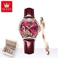 womens watch automatic mechanical wristwatch ladies fashion casual trending brand high quality leather watchband female clock