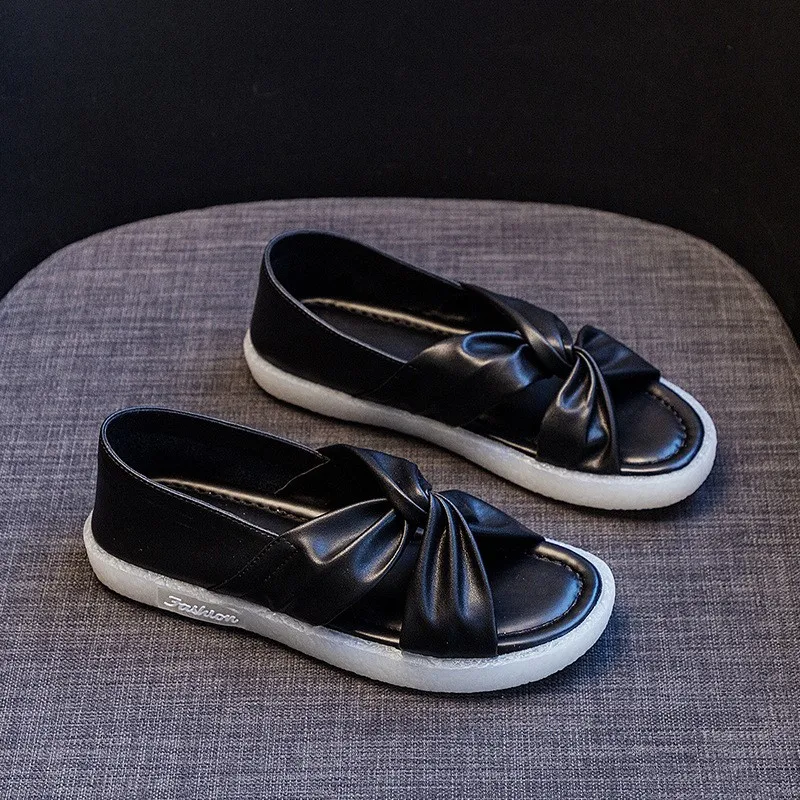 

Summer New Ladies Slippers, Thick-Soled Fashion Flat-Soled Beach Sandals, Casual Dual-Use Sandals