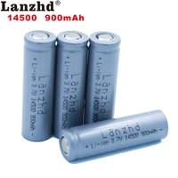 3 7v 900mah 14500 battery li ion rechargeable battery for led flashlight portable devices tools lighting tools battery 1 20pcs