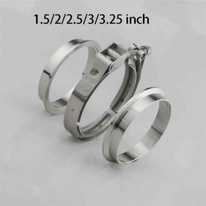 

1.5/2/2.5/3/3.25 inch V-Band Clamp Male/Female Flange Kit V-band Turbo Exhaust Pipes Car Accessories