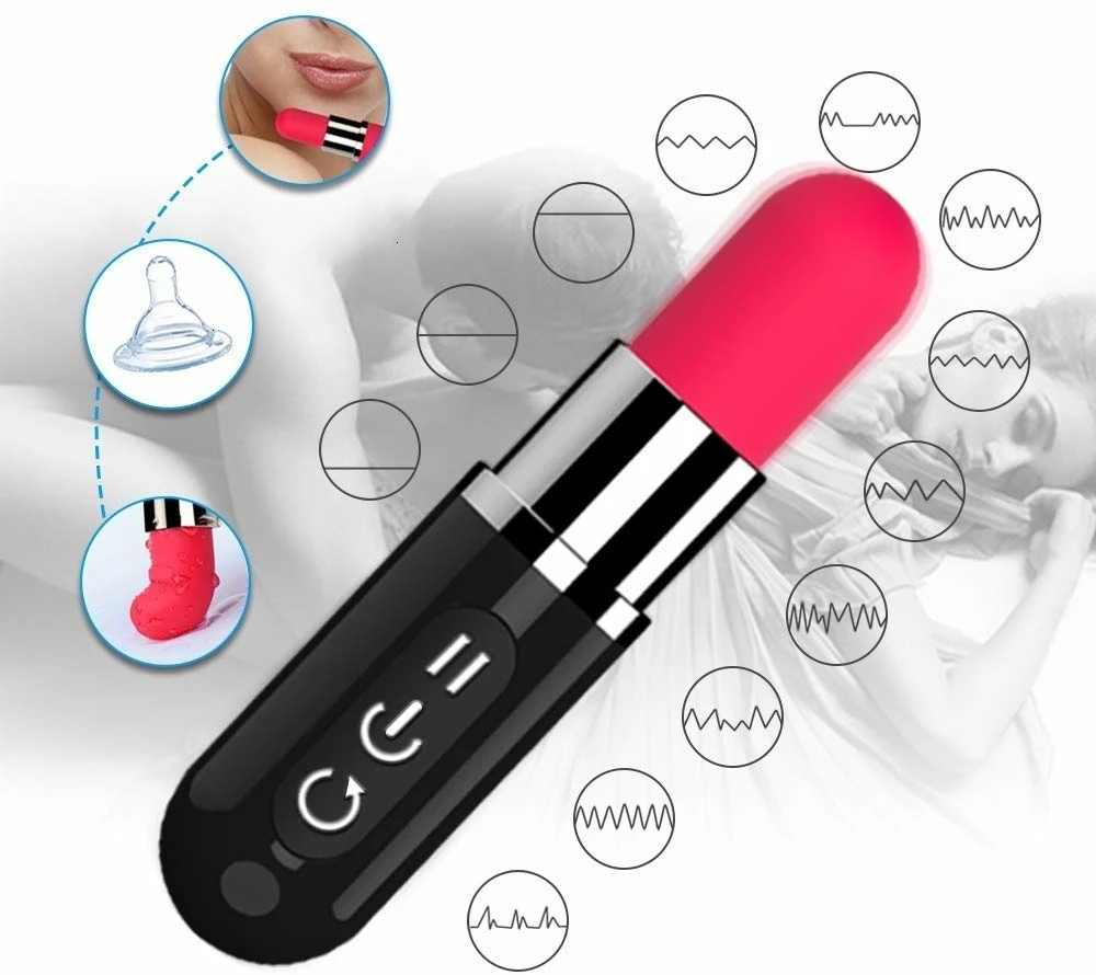 Мини-вибратор небольшая силиконовая помада клитор вибраторы интимные игрушки