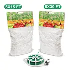 Сетка 5x1530 футов, Полиэстеровая сетка для садовых растений, огурцов, лозы