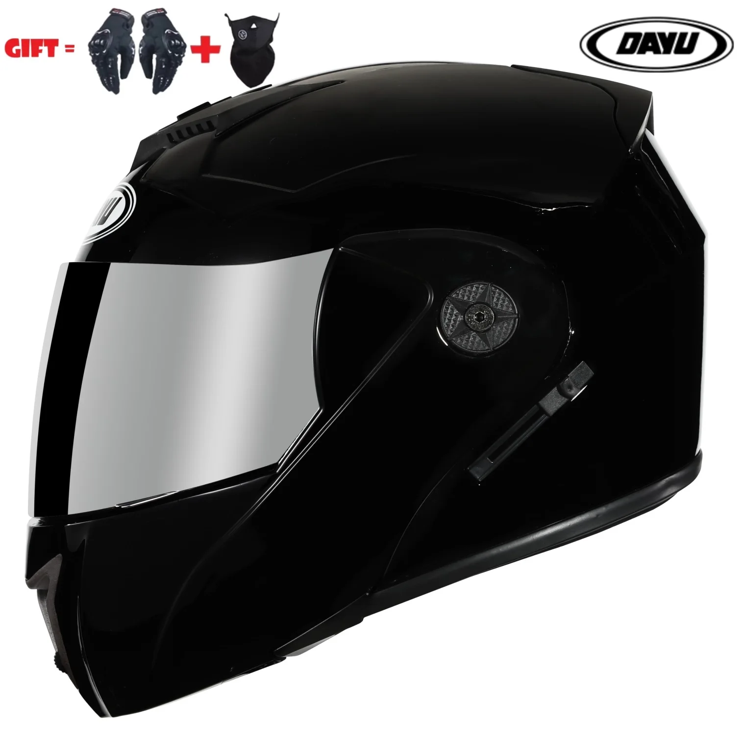 

Мотоциклетный шлем с откидной крышкой, модульный, с двойным козырьком, закрытый на все лицо