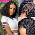 Парик с прямым Бобом, человеческие волосы, 5x5x1 T-Part, на шнуровке спереди, человеческие волосы, парики с Бобом, бразильские 150% человеческие волосы, Короткие парики с Бобом