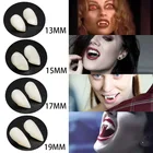 Зубные протезы вампира, 4 размера, реквизит для костюма на Хэллоуин, праздничные товары для ужасов, для взрослых (Купите 3 пары зубов, отправьте клей 5g)