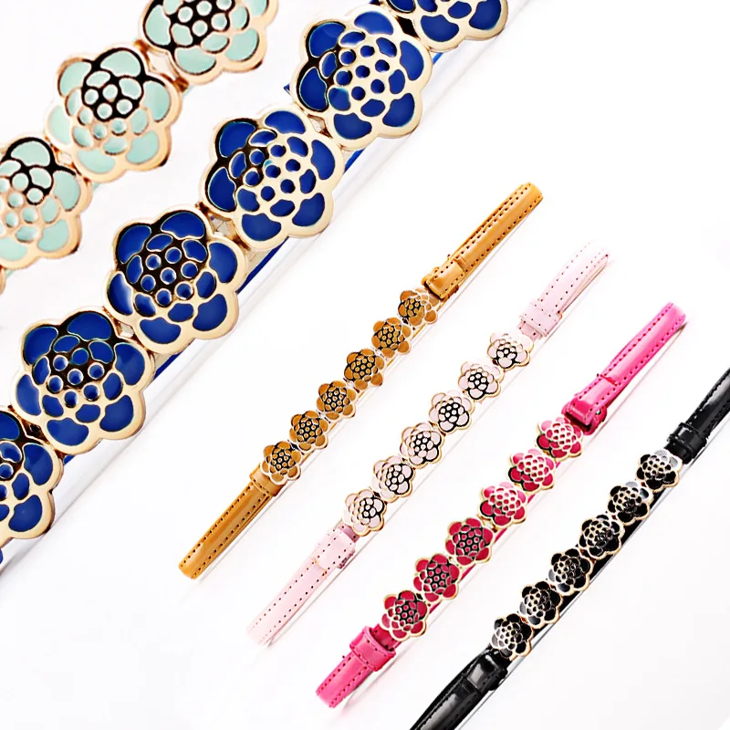 Милые женские ремни с цветами брендовый ремень для юбки платья девочек riem LIC 2021