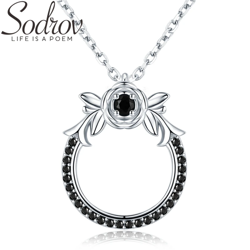 

Классическое поступление, ювелирные изделия SODROV из стерлингового серебра 925 пробы, модные обручальные ожерелья и подвески с цветком для жен...