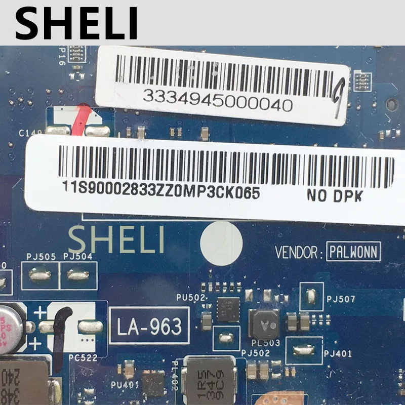 Материнская плата SHELI для ноутбука Lenovo G500 VIWGP/GR LA-9632P DDR3 HM76 11S90002833 90002833 | Компьютеры