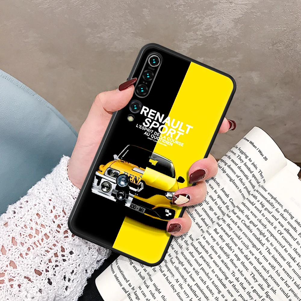 

Car Renaults brand logo Phone Case For Xiaomi Mi Note 10 A3 9 MAX 3 A2 8 9 Lite Pro Ultra black Bumper 3D Waterproof Fashion
