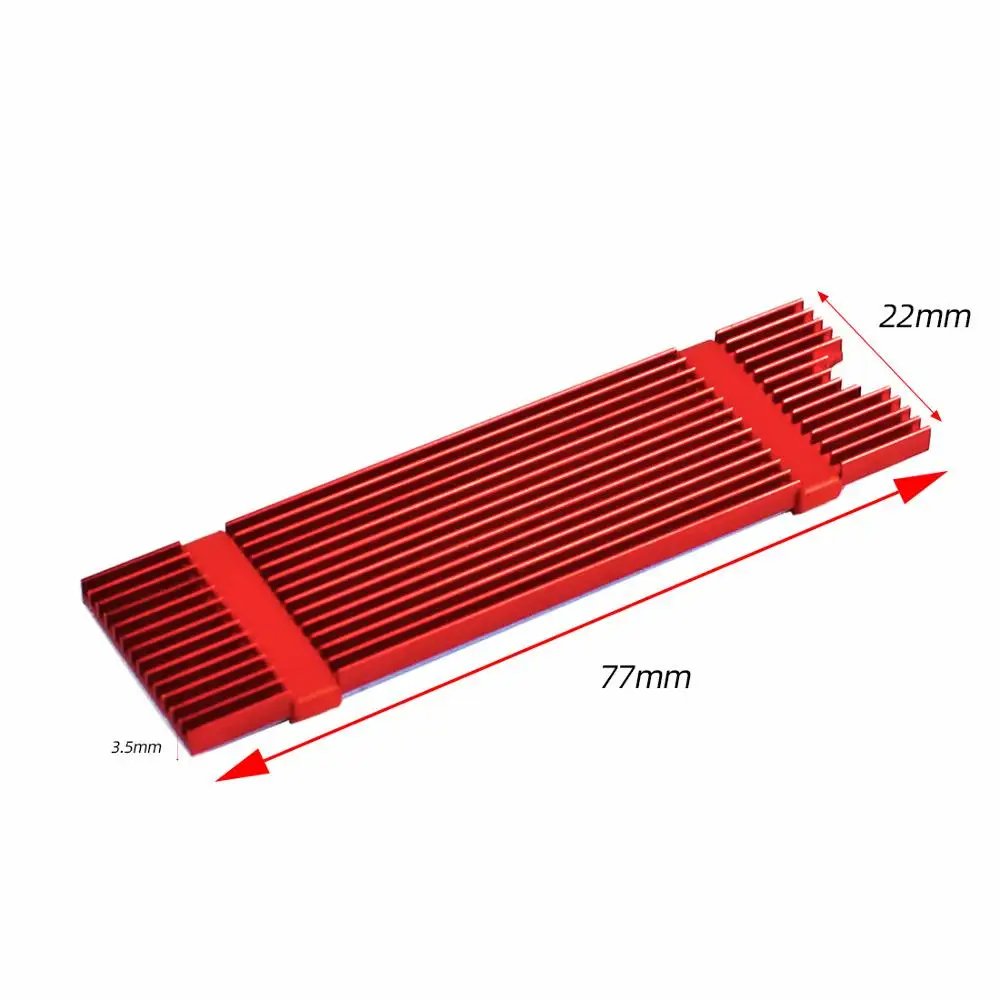 JEYI охлаждение теплоотвод алюминиевый M.2 радиатор для NVME NGFF 2280 лист