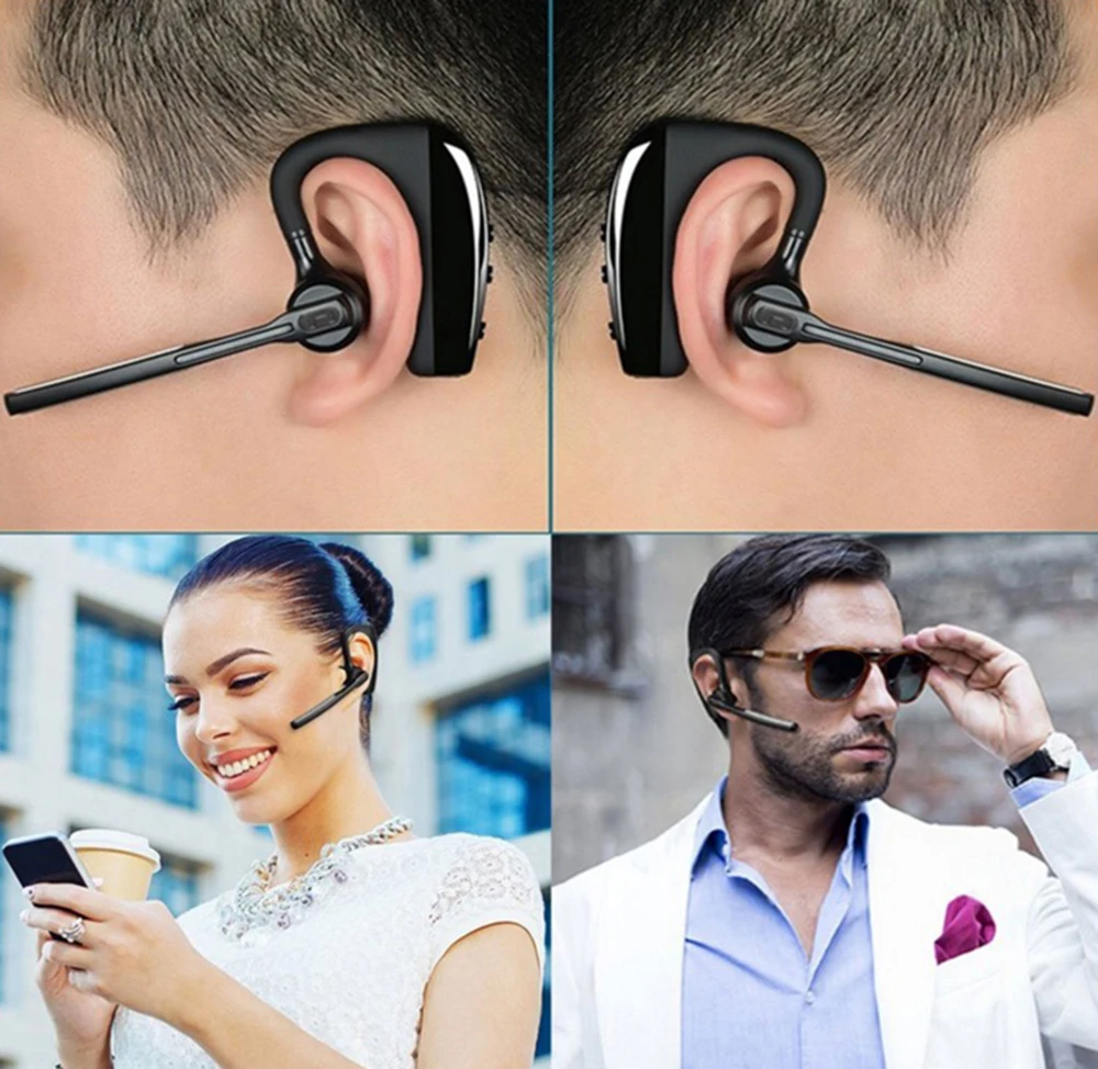 Новые Bluetooth наушники беспроводные hands-free шумоподавление Bluetooth гарнитура для iPhone samsung huawei мобильный телефон