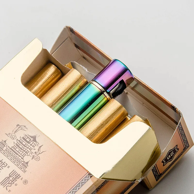 Мини зажигалка Yooap 2019 можно положить в сигаретную коробку зажигалки для