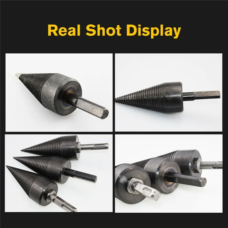 

Hot For Household Wood Splitter Screw Drill Bit Drilling Power Tools for Metal High Speed Steel Wood Hole Cutter Cone Dril Tool