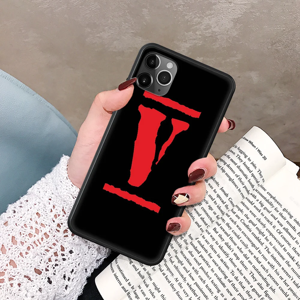 

American Trend Vlones Phone Case For IPhone 5 5S SE 5C 6 6S 7 8 Plus X XS XR 11 12 Mini Pro Max 2020 black Waterproof Fashion