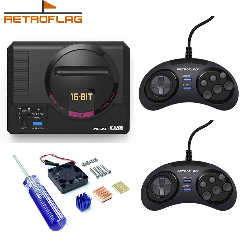 Чехол MEGAPi Retroflag с классическим проводным USB геймпадом игровой контроллер
