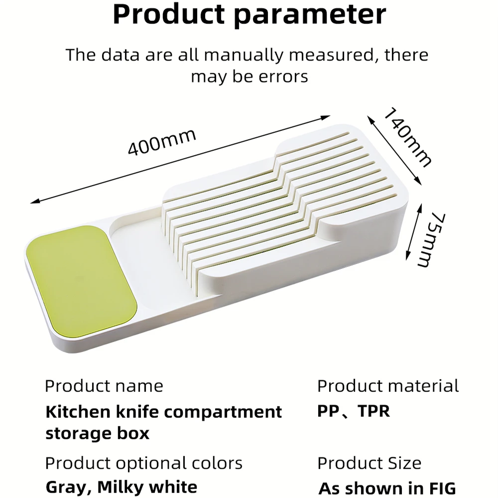Пластиковый держатель для ножей Sowoll серый и белый цвета|Блоки сумки-скрутки| |
