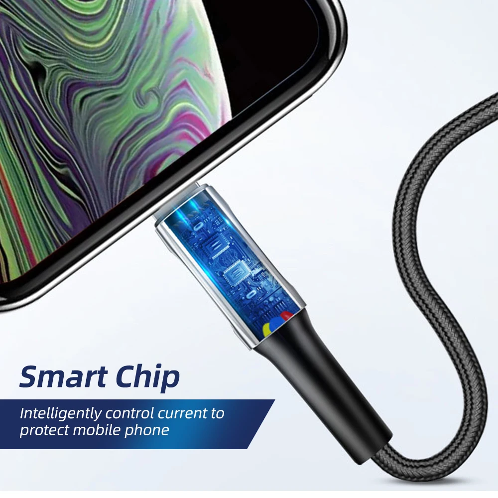 Кабель ANKNDO USB для быстрой зарядки 3 А Тип C Micro зарядный кабель телефонный Samsung OPPO |