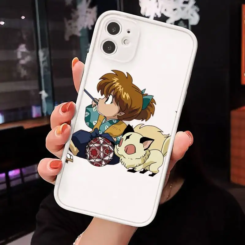 

Anime Inuyasha Phone Case Matte For iPhone 12 Mini 11 Pro XR XS Max 7 8 Plus X Hard PC Back Cover