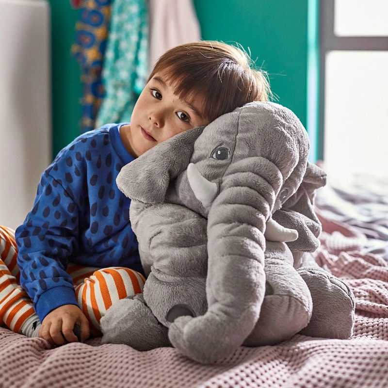 

VIP Drop Shipping Giant Plush Elephant Pillow Stuffed Animal Baby Elephant Toys Infant Sleeping Pillow Dolls Kids Birthday Gift