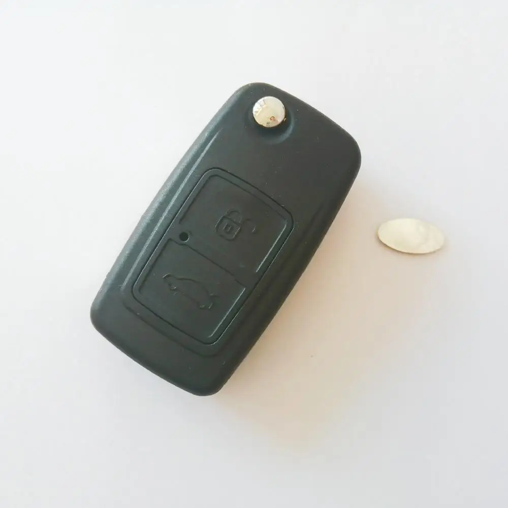 

With Logo Flip Remote Key Replacement Key Blank Cover Remote Control Folding Key Case Shell Fob A21 blade Fit For Chery A5