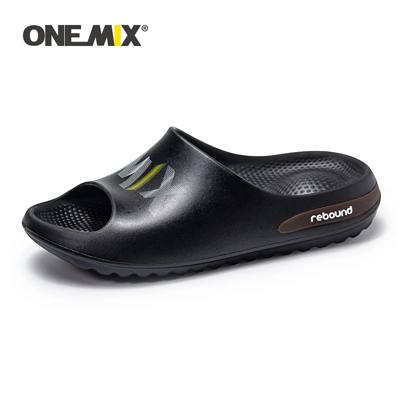 

Сандалии ONEMIX мужские для дома и улицы, Нескользящие пляжные тапочки, модные шлепанцы для взрослых, Повседневные тапочки
