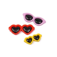 xuqian high quality heart round glasses resin accessories diy for women hairpin mobile phone case decoration materials a0102