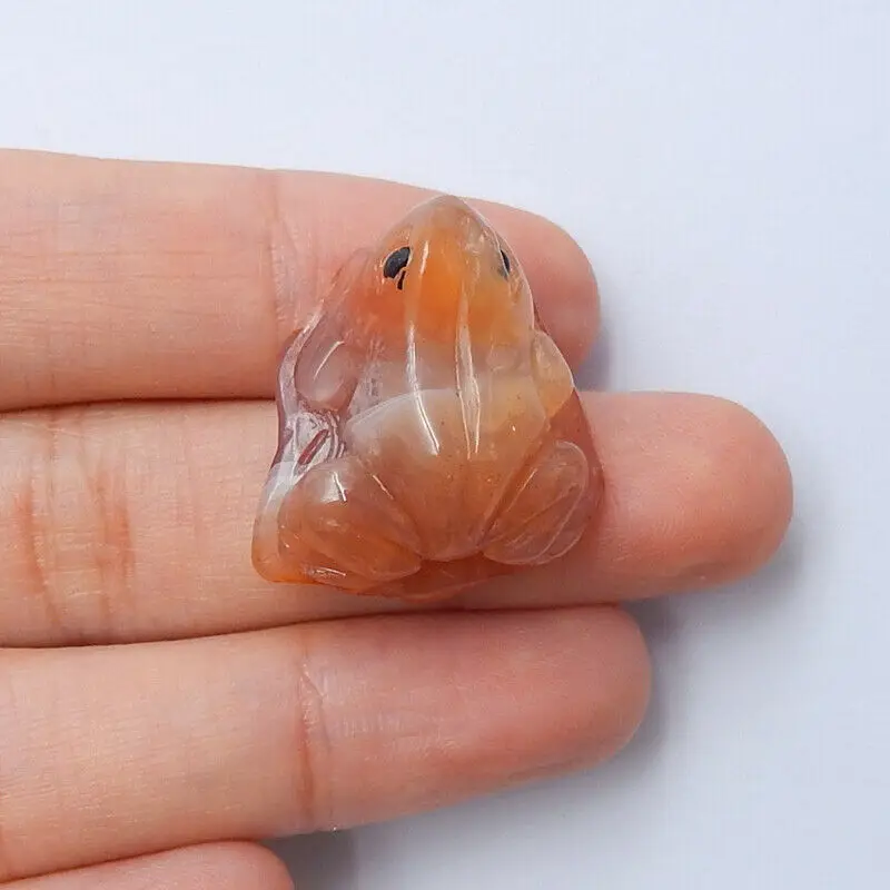 Натуральный камень красный агат резная лягушка животный кабошон 20x20x11 мм 7 3 г |
