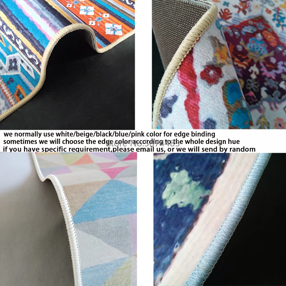 Модный Ретро американский деним синий белый желтый цветочный гость Спальня