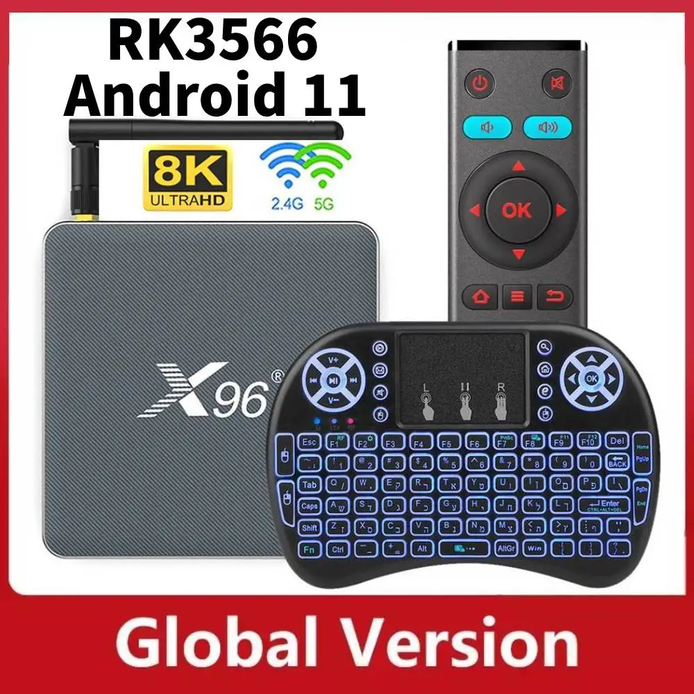 

Приставка Смарт-ТВ RK3566, 8K, Android 11,0, 4K
