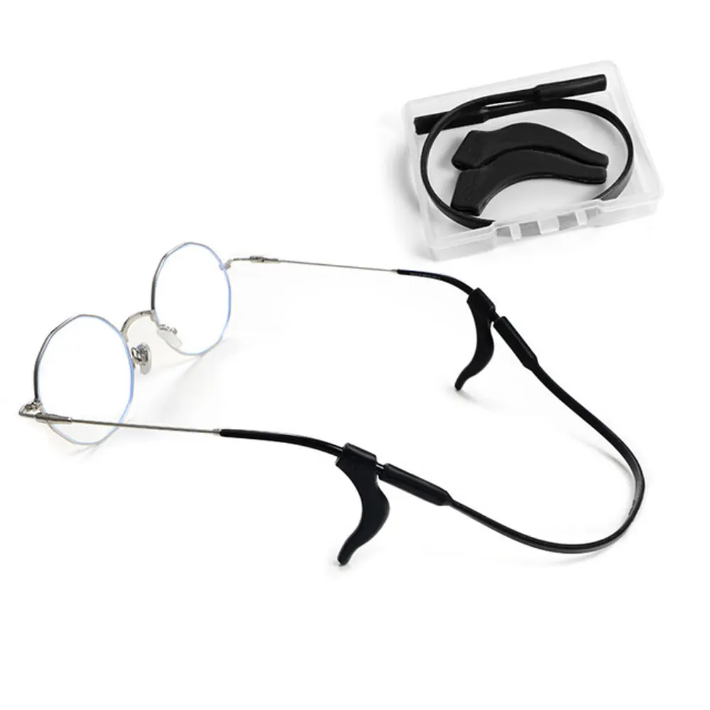 Силиконовые детские очки с цепочкой солнцезащитные ремешок защитный Спортивный
