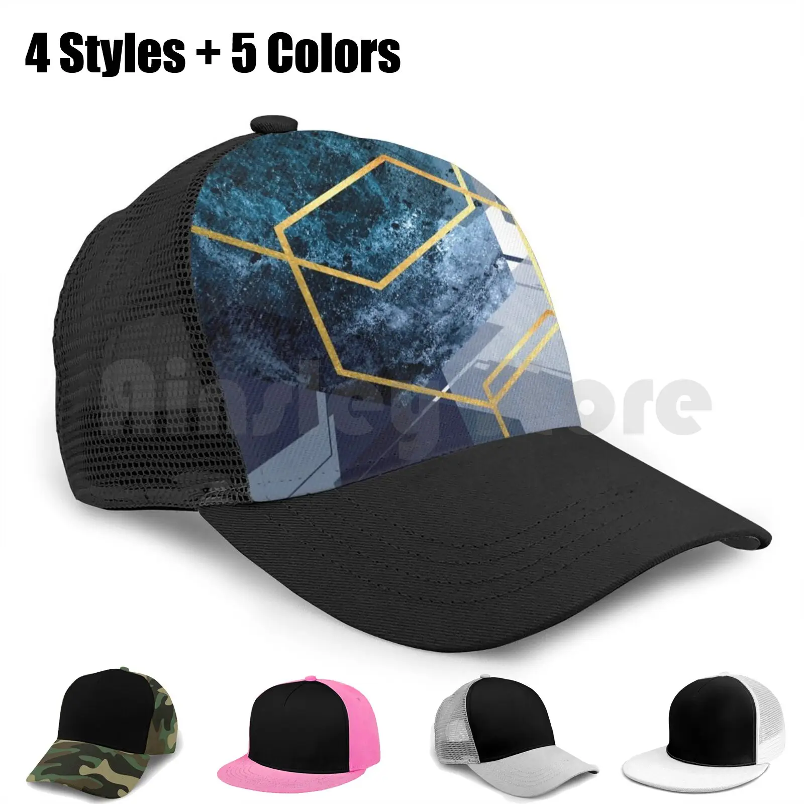 Абстрактный земли Кепки e часть 1 Бейсбол Регулируемая Снэпбэк Шапки