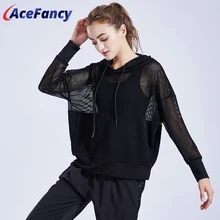 Acefancy черные спортивные топы для тренажерного зала женская
