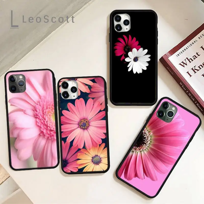 

Beautiful flowers print design Phone Cases for iPhone 11 12 pro XS MAX 8 7 6 6S Plus X 5S SE 2020 XR Soft silicone funda coque