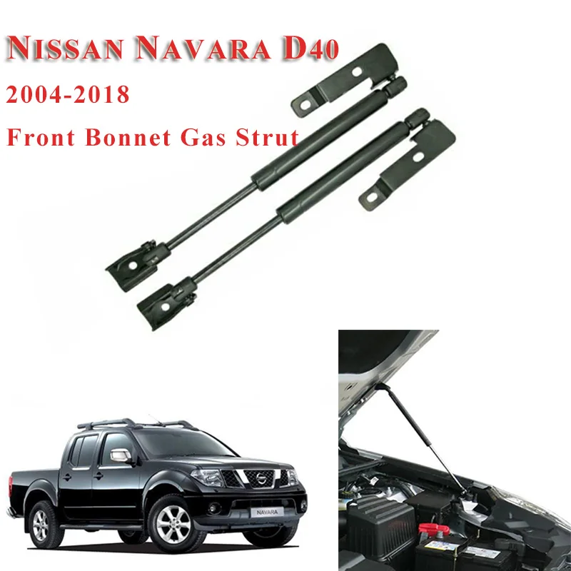 Фото Для Nissan Frontier Navara D40 2004-2018 для Pathfinder (R51) 2x Передняя капота модифицирующие газовые Для Nissan Frontier Navara D40 2004-2018 для Pathfinder (R51) 2x Передняя капота модифицирующие газовые