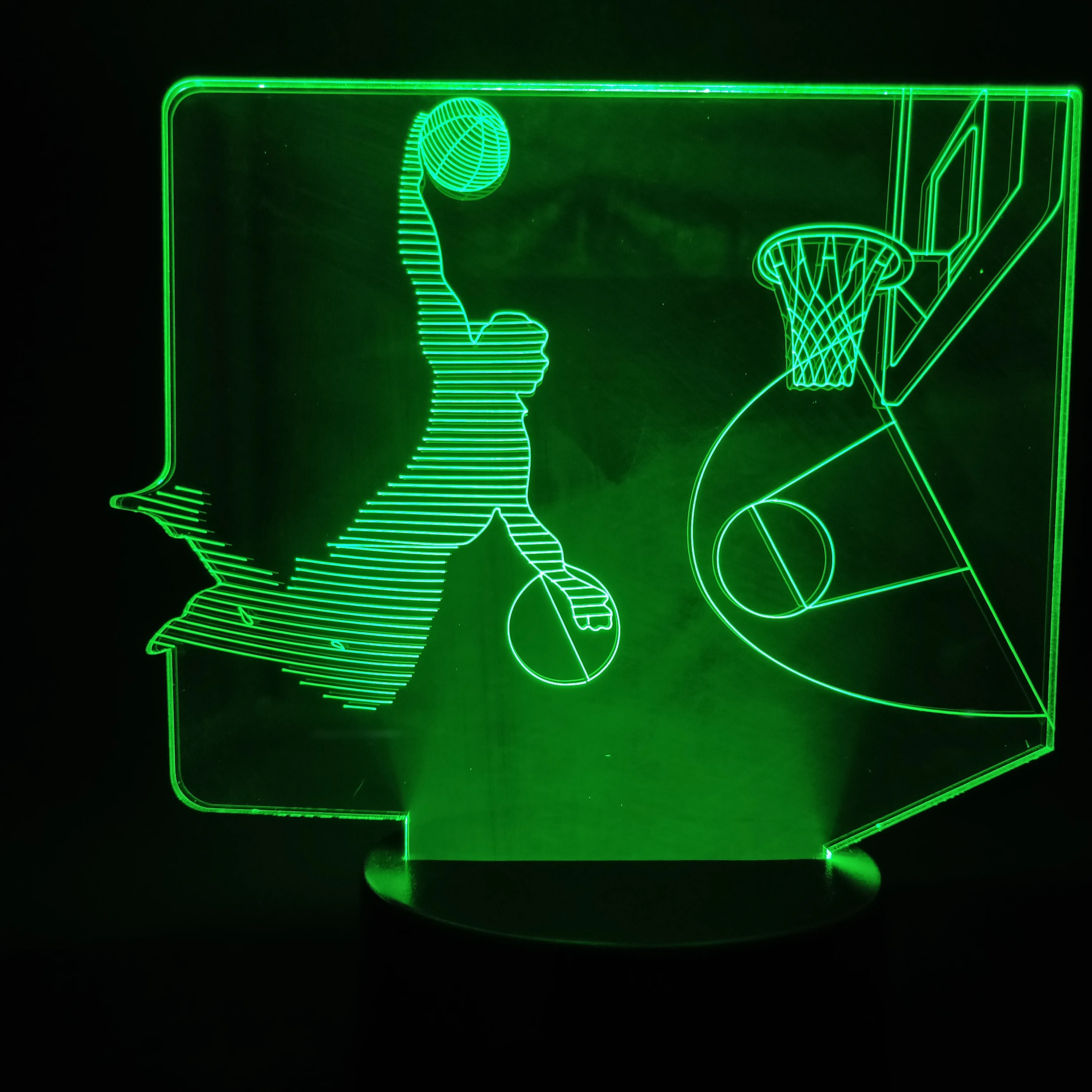 

3D лампа Dunk Basketball; Лучший подарок для мальчиков яркие базовые Быстрая доставка Батарея приведенный в действие для офиса Декор светодиодный Н...